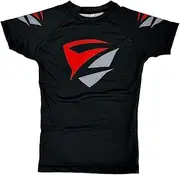 [Zed Honra] Youth Model 1" Rash Guard - Compression Shirt for Jujitsu, BJJ, No Gi, MMA Training | Short Sleeve | Small