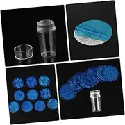 FOMIYES Nail Art Stamping Kit 11pcs Round Manicure Steel Plates Nail Printing Templates Craftsmanship
