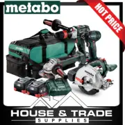 Metabo Cordless Kit 4 Piece 18v Saw Drill Grinder & Impact Driver AU68401250