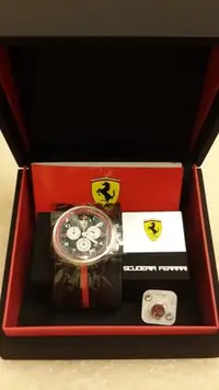 在飛比找Yahoo!奇摩拍賣優惠-全新 法拉利 Ferrari 手錶．紀念經典錶  型號:12