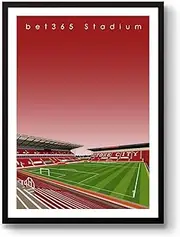 Home.Ground.Prints Wall Art Graphic Design Football Stadium Gift Print Collection - Stoke City FC "bet365 Stadium"