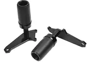 HUSSLE Fit For CBR500R CBR 500R 2017 2018 2019 2020 Motorcycle CNC Falling Protection Frame Slider Fairing Guard Crash Pad Protector (Color : D-Black)