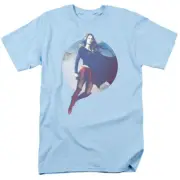 Supergirl Cloudy Circle Licensed Adult T-Shirt