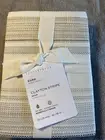 Set/2 Pottery Barn CLAYTON STRIPE EURO Shams NWT GORGEOUS!