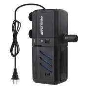 Submersible Aquarium Internal Filter 6W, Adjustable Fish Tank Filter with 132...