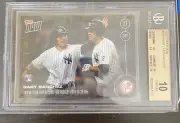 2016 Topps Now Gary Sanchez #509A BGS 10 “PRISTINE” Yankees “CENTERED” PR:1893