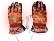 [Generic] USB Heated Gloves,Anti Slip Thermal Gloves - USB Winter Touchscreen Warm Gloves, Hand Warmer Gloves, Waterproof Heated Gloves for Women and Men