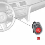For BMW M4 F82 F83 2013-2019 Start Stop Engine Ignition Switch Red Button