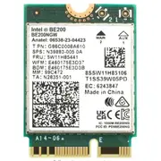OEM Intel BE200 WiFi 7 + Bluetooth 5.4 Internal M.2 Wireless Adapter Not Compatiable with AMD 2.4G/5G/6GHz,Support Win10,11 [SEVOEM5W013]