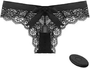 Wireless Vibrating Jumping Egg, Lace Wearable Panty Jumping Egg, Lace Panty Wireless Remote Control Bullet Head, USB Rechargeable 10 Frequency Vibrating Jumping Egg（L）