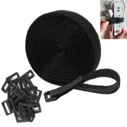 1" x16ft Hook and Loop Cable Securing Straps with 25 Buckles, Free Cut Length...