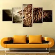 african Howling Lion Pictures Animal Wall Art for 50''W x 24''H Artwork-22