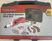 Hyper Tough 106-Piece Rotary Tool Kit *2015 New Old Stock in Large Deluxe Case*