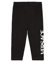 [Versace Kids] Versace Kids Baby logo cotton-blend jersey leggings M 3-6 multicoloured