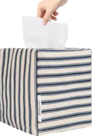 Tissue Box Cover, Fabric Tissue Box Holder Square, Stylish Toilet Paper Storage,