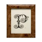 Narvik Dark Brown Burl Frame, 8 x 10