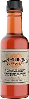 Man Made Wash - Noble Oud by 18.21 Man Made for Men - 1.7 oz Shampoo, Conditioner and Body Wash