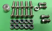 Land Rover Defender 90 110 130 STAINLESS Rear Cross Member Bolts ALLEN KEY Head