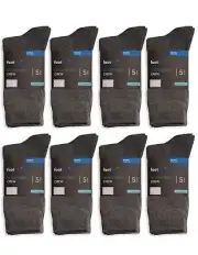 Mens 40 Pack Socks Business Crew Charcoal 11-14