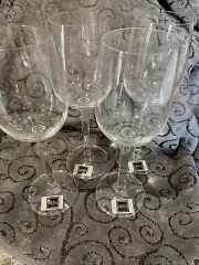 Set Of 4 Mikasa Crystal SPRING PETALS Wine Goblets T7410 - 1007 NIB!!