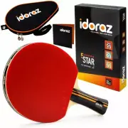 Idoraz Table Tennis Paddle Professional Ping Pong Racket with Carrying Case