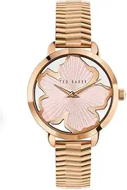 [TED BAKER] Women's Lilabel Rose Gold-Tone Case, Pink Magnolia Dial, Rose Gold-Tone Bracelet BKPLIF202 Dress Watch, Pink/Rose Gold, 36mm