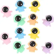 CVUTOVO 12pcs Cute Mini Space Erasers Cartoon Astronaut Design for Stationery Rewards and Outer Space Party Favors for Classroom Activities and Fun