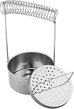 TEHAUX Paint Brush Cleaning Tub, Artist Brush Basin, Stainless Steel Paint Brush Washer, Artist Brush Cleaner, Art Brush Bucket Watercolor Brush Cleaner Plastic Wash Bucket No Cover Brush Holder