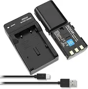 NB-2L NB-2LH Battery (2 Pack) and USB Charger Kit for Canon NB-2L NB-2LH HF R10, HF R11 PowerShot G7 G9 S30 S40 S45 S50 S60 S70 S80 EOS 350D 400D HV30 DC300 HG10 IXY DVM3 DV5 DV3