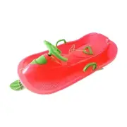 Steerable Snow Sled with Steering Wheel Brake Grass Sled Unique Outdoor