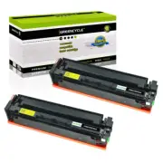 2 Pack Black Toner fits for HP CF400A 201A Laserjet Pro M252 M252n M252dw M252dn