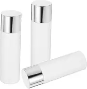 3Pcs Refillable Travel Lotion Bottles with Electroplated Covers Empty Cosmetic Containers for Shampoo Body Lotion and Toiletries