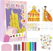 Gcerfby Art Supplies for Kids 6-8 | Scratch Postcard Rainbow Kids Art Kit | Rainbow Postcard, Dot Art for Valentine's Day, Christmas, Thanksgiving, Chinese New Year