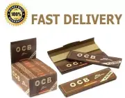 OCB Brown Unbleached Virgin King Size + Filter Tips Rolling Papers 32 Booklets