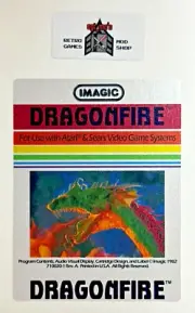 Atari 2600 Replacement Label - Imagic - Dragonfire