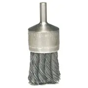 Knot Wire End Brush, Steel Bristles, 3/4 in Brush dia x 0.020 in Wire, 25000