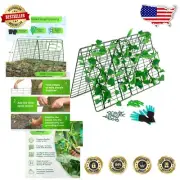 Multi-Purpose Garden Trellis with Clips & Gloves - 4 Panels, Easy Assembly