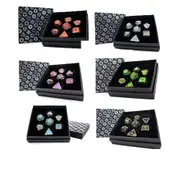 [Let's Play Games] LPG Metal RPG Draco Bright Dice Set - Red/Gold