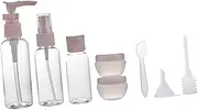 minkissy 8pcs Empty Makeup Bottles Emulsion Bottle Dispensers Spill Dropper Foaming Continuous Mist Spray Bottle Empty Spray Bottles Travel Size Liquid Nozzle Cosmetic Bottles Sprayer Pink