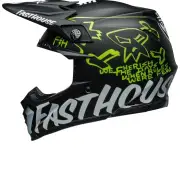 Moto-9S Flex Fasthouse MC Core Matte Black Yellow Offroad Helmet
