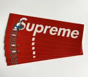 SET OF 10 Supreme Smurfs Box Logo Sticker Red 100% Authentic FW20 Season
