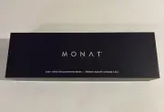 2 in 1 Monat hair straightening and smoothing ionic brush NIB New Blue