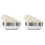 2PK Joseph Joseph Slim Steel Compact Soap Dish Storage/Holder Container Tray