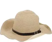 [WOFASHPURET] Men's Wide Brim Hat Beach Sun Hat Straw Floppy Foldable for Gardening Camping Hiking Beige