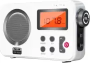 Shower Radio Speaker, AM/FM Radio with LCD Display,Portable Stereo Radio with Ea