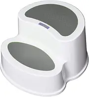 Eiwa 2-Tier Steps, Gray, 2-Tier Steps, Convenient for Washrooms and Bathrooms