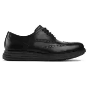 Cole Haan Mens Zerogrand Remastered Wing Tip Oxford Lace-Up Shoes Black