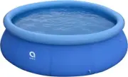 JLeisure 10 Foot x 30 Inch Prompt Set Inflatable Outdoor Backyard Swimming Pool