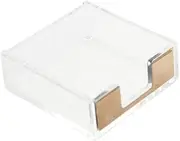 OFFSCH Memo Holder Self-Stick Note Holder Acrylic Dispenser Scratch Resistant Small Size Easy to Clean for Home Office