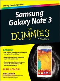 在飛比找三民網路書店優惠-Samsung Galaxy Note 3 for Dumm